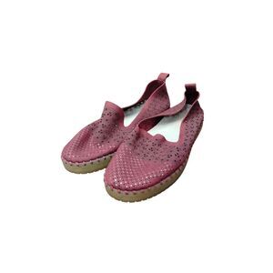 Patrizia By Spring Step Loafers Womans 42 Red Espadrille Flats Casual Breathable